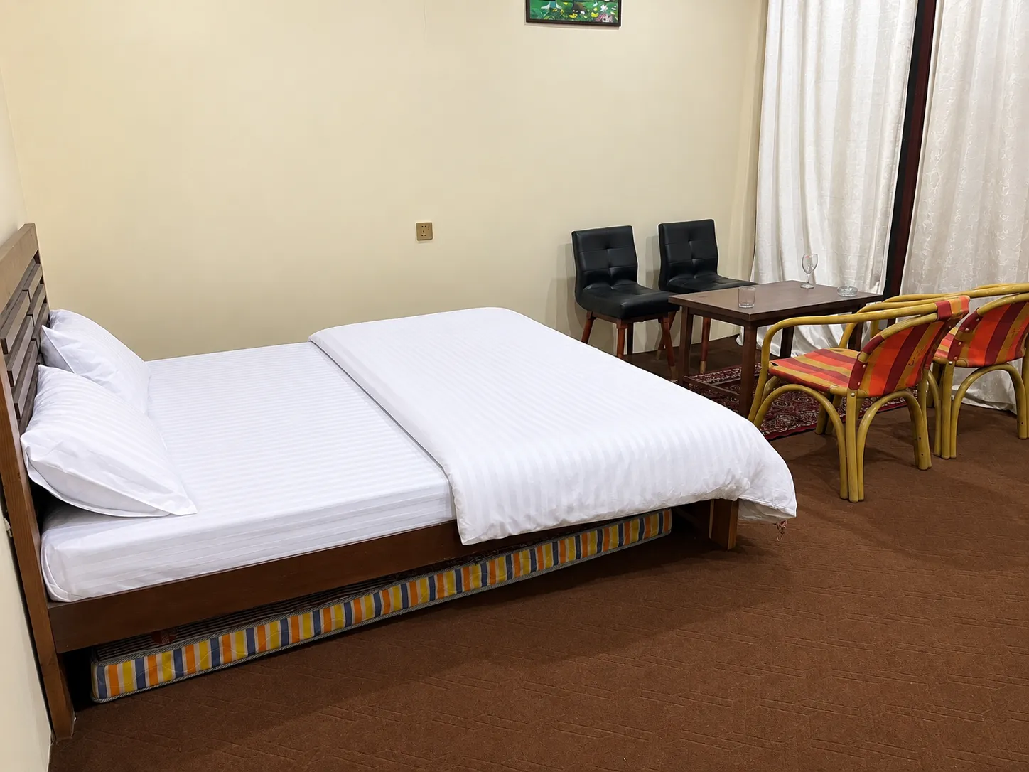 Comfortable guest room interior